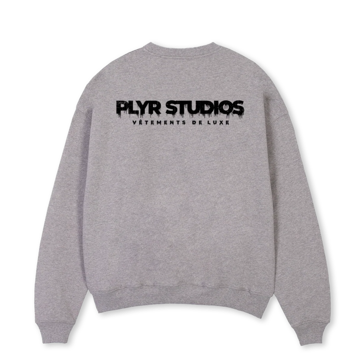 MICHEL Grey Marl Oversized Crewneck Sweater. - Image 2