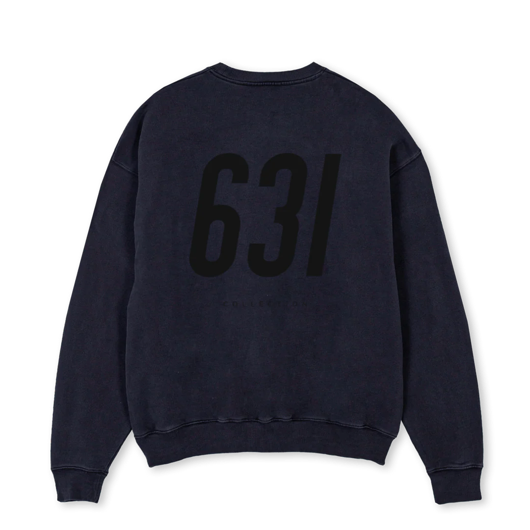 VINTWHITEBBSWEATSHIR_VB Vintage Black Oversized Crewneck Sweater - Image 2