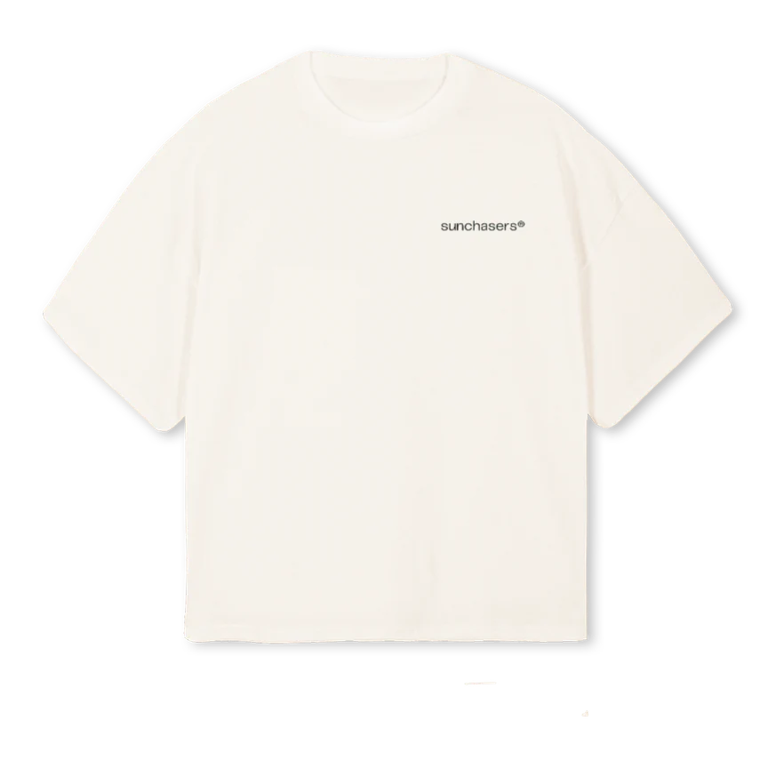 MICKIE Vintage White Oversized Boxy Tee.