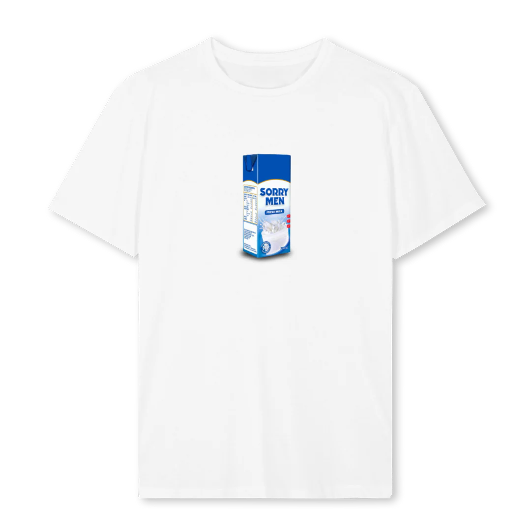 MILK White Regular Tee.