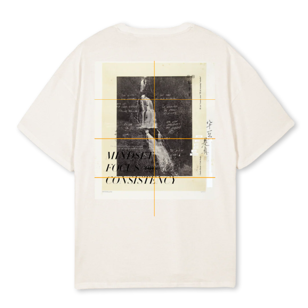 MINDSETBETTERWHITE Vintage White Oversized Tee. - Image 2