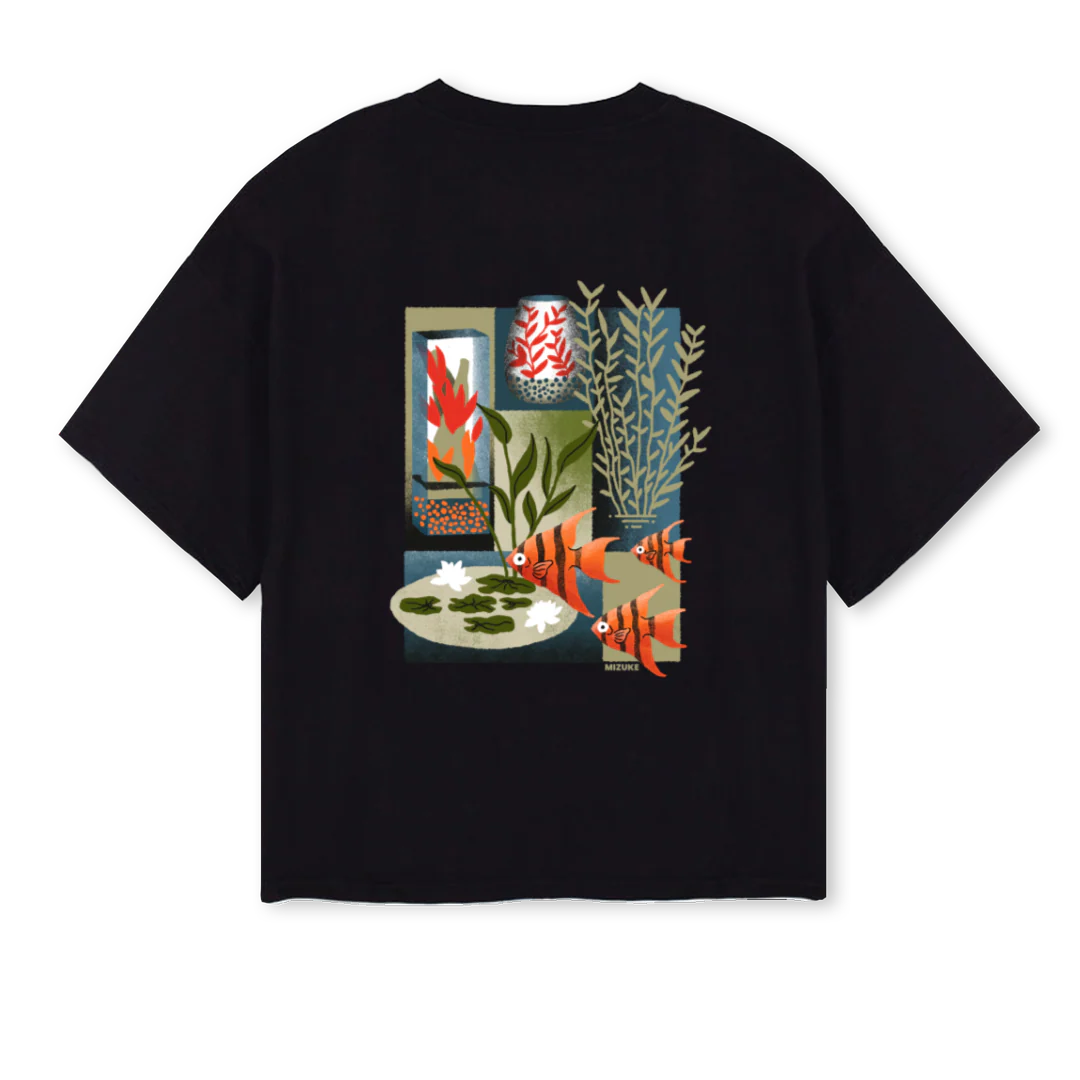 MIZUKE STORE Black Oversized Boxy Tee. - Image 2