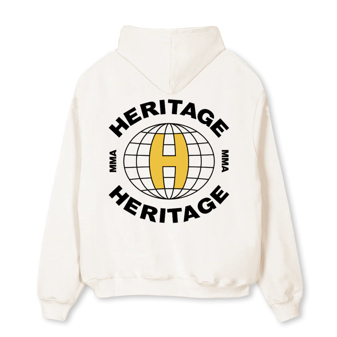 MMAHWHITE Vintage White Oversized Hoodie. - Image 2