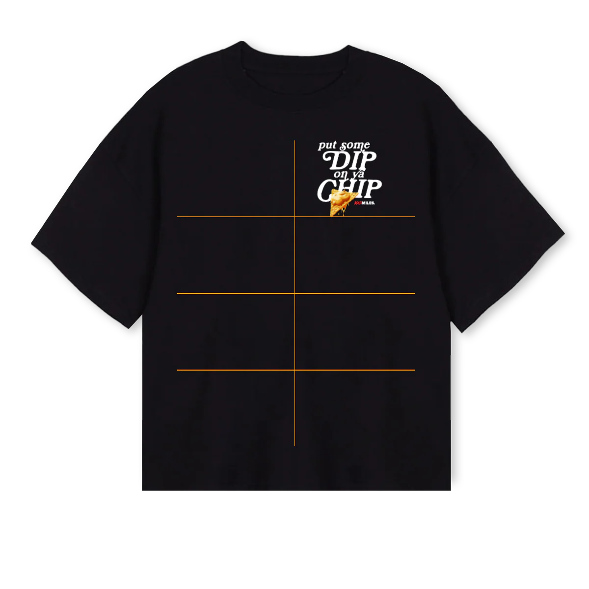 MMBIGSTEPPAS Black Oversized Boxy Tee.