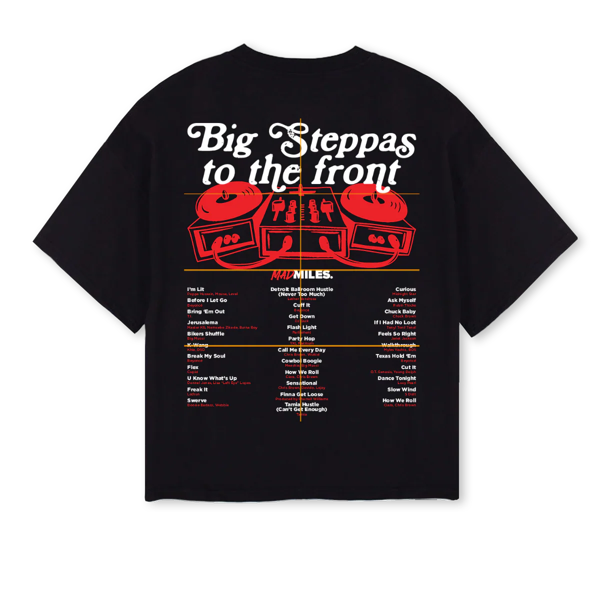MMBIGSTEPPAS Black Oversized Boxy Tee. - Image 2