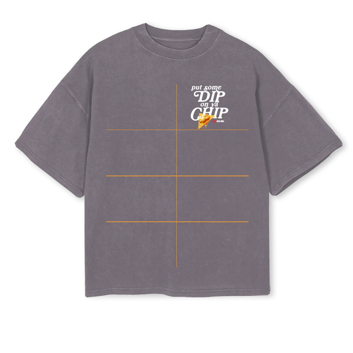 MMBIGSTEPPASGRAY Pigment Grey Oversized Boxy Tee.