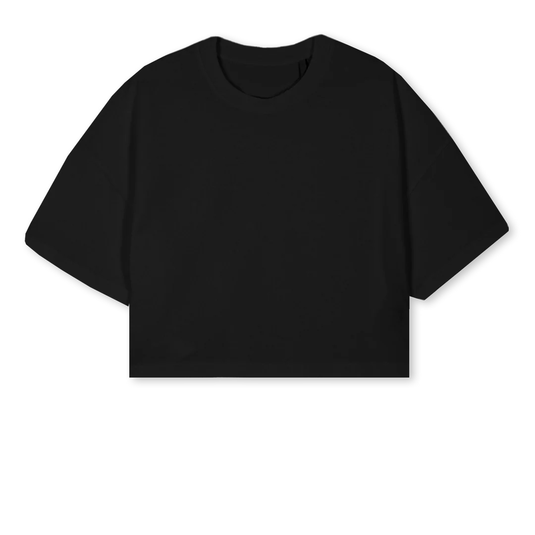 MMBMWBACK Black Cropped Oversized Tee. - Image 2