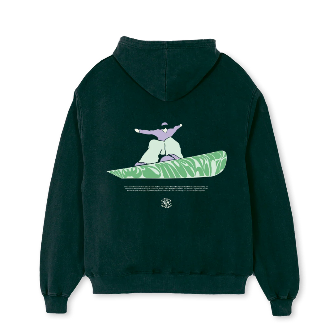MMSNOW Wild Green Oversized Hoodie. - Image 2