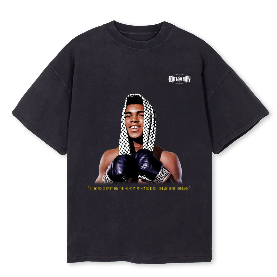 MOALIF Vintage Black Oversized Tee.