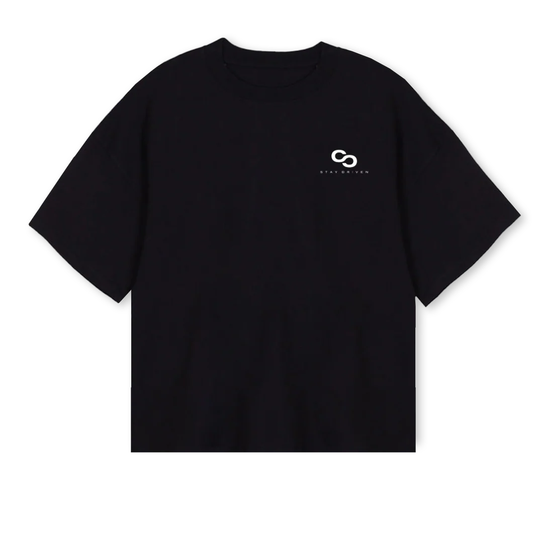 MOCK Black Oversized Boxy Tee.