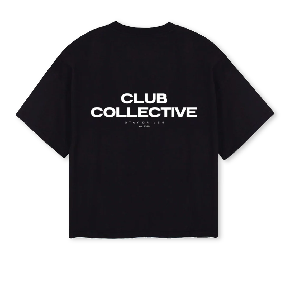 MOCK Black Oversized Boxy Tee. - Image 2