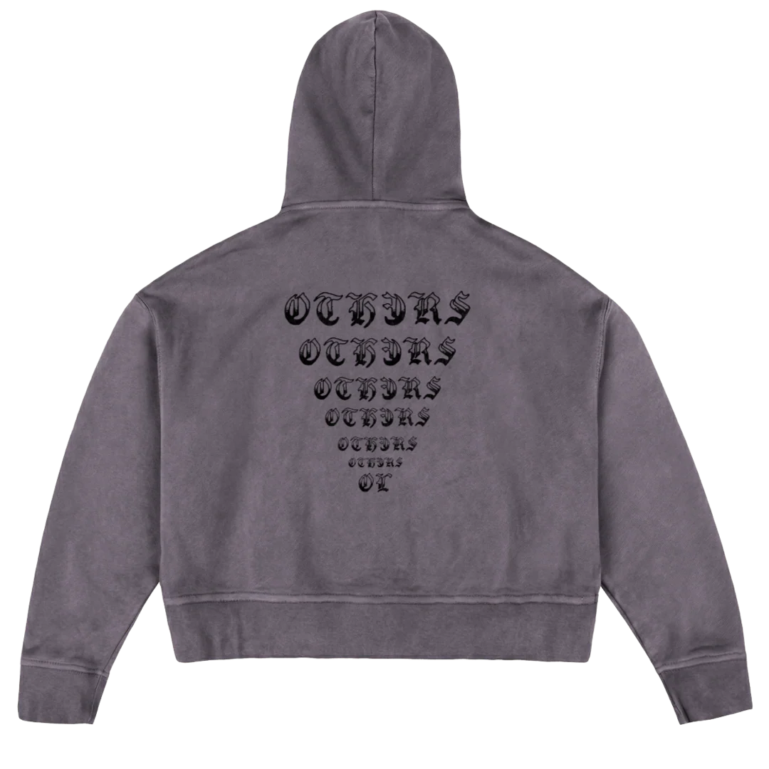 MOMO_1 Pigment Grey Oversized Boxy Hoodie. - Image 2