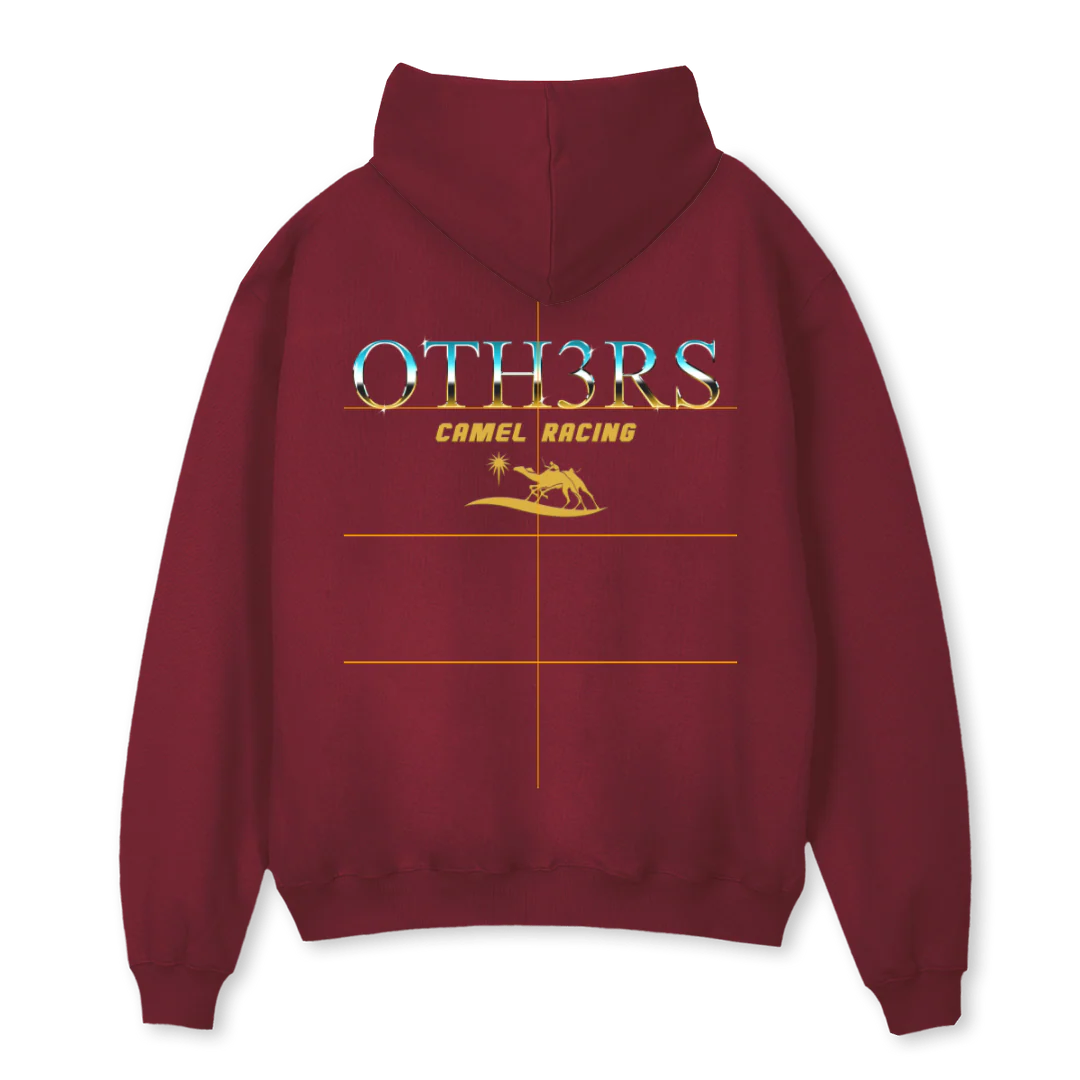 MON Burgundy Oversized Hoodie. - Image 2