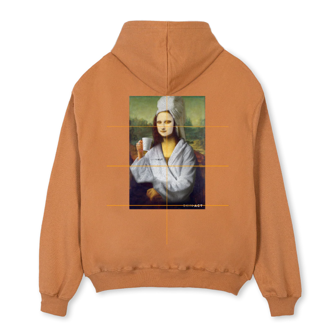 MONALISA Camel Oversized Hoodie. - Image 2