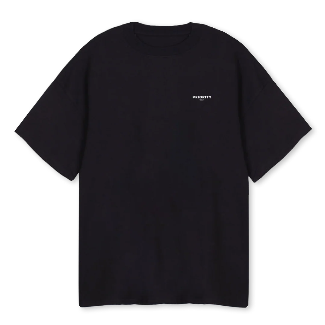 MONEG Black Oversized Tee.