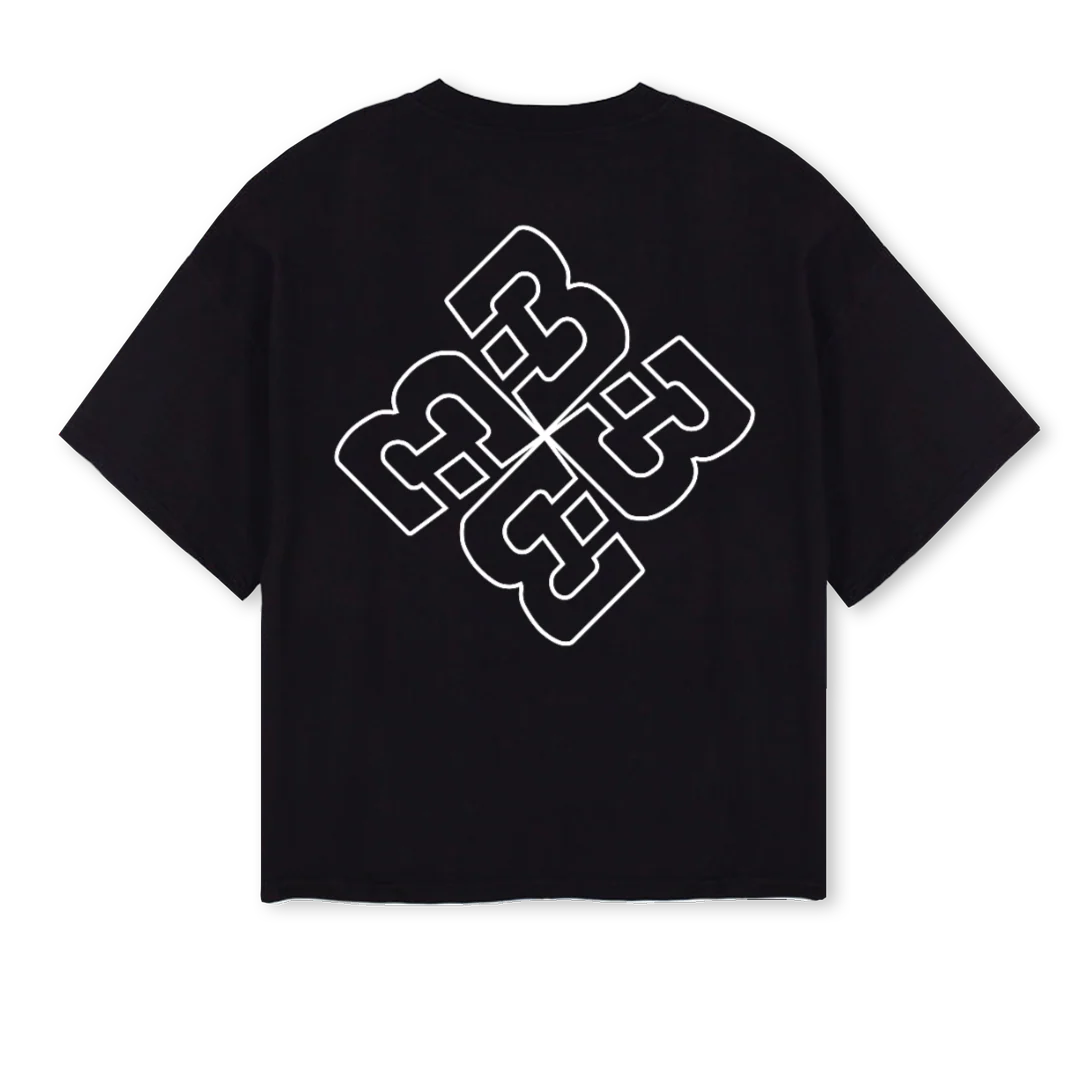 MONOBLACK Black Oversized Boxy Tee. - Image 2