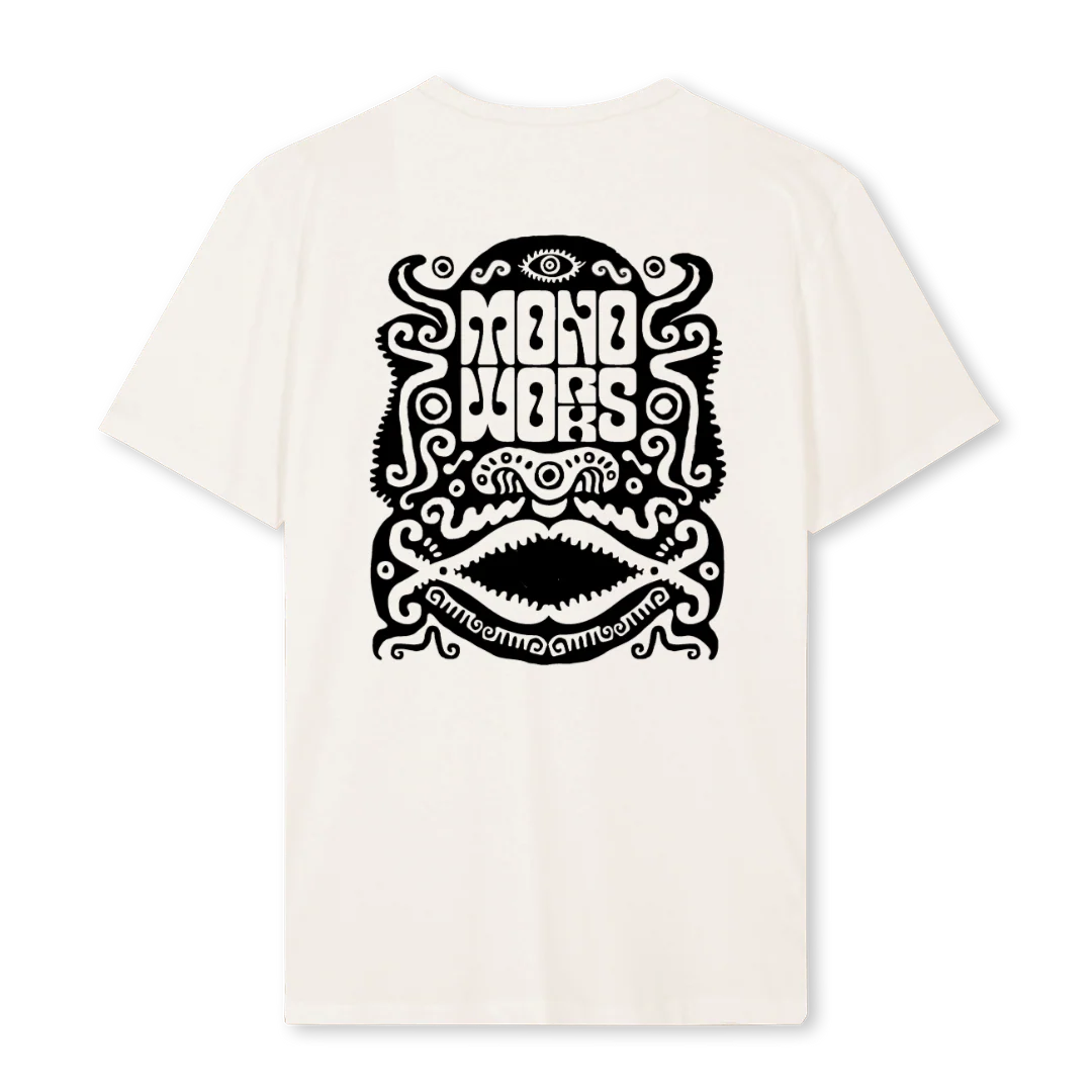 MONOCYCLOPS Vintage White Regular Tee. - Image 2