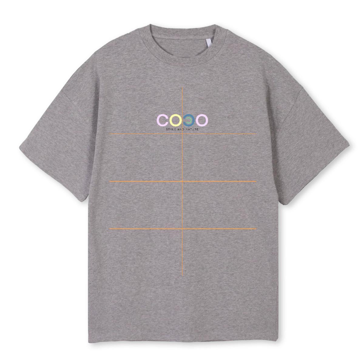 MONTAÑAS Grey Marl Oversized Tee.