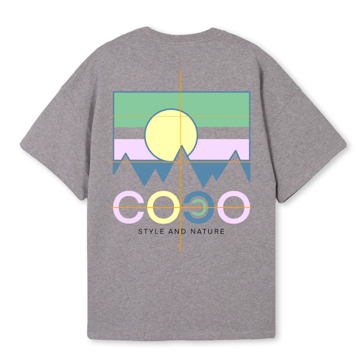 MONTAÑAS Grey Marl Oversized Tee. - Image 2