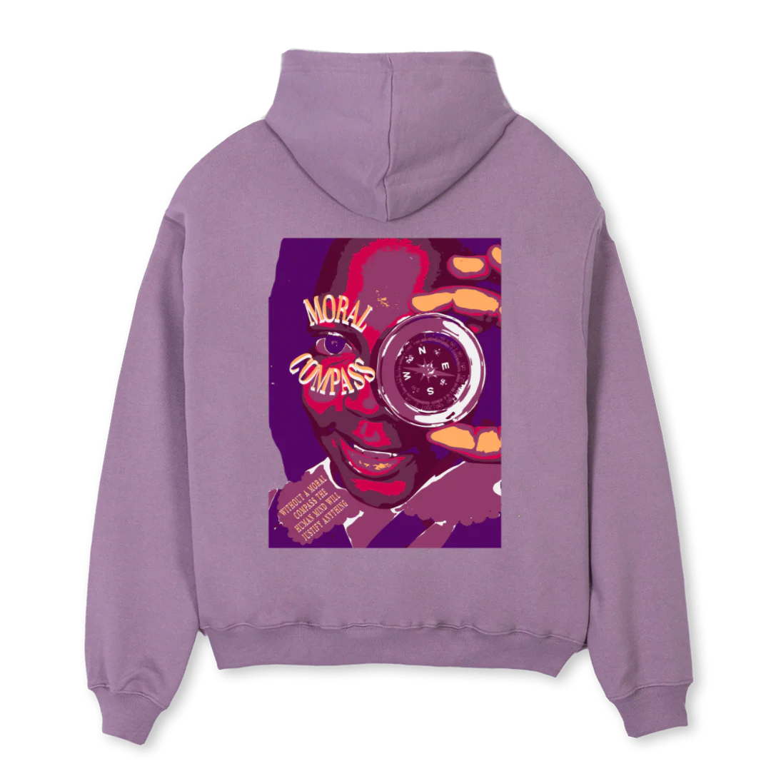 MORALVISION Purple Oversized Hoodie. - Image 2