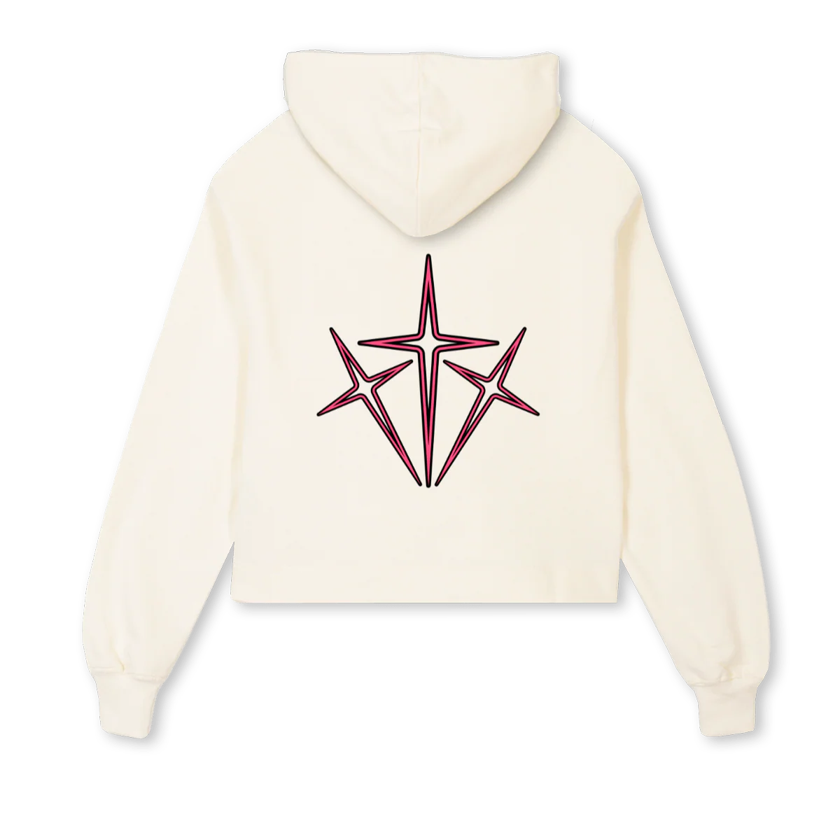 MORGIE  Cream Cropped Hoodie. - Image 2