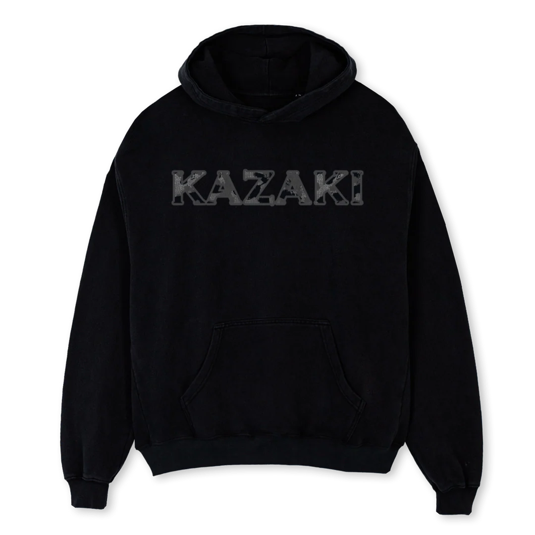 MOSAIC Black Oversized Hoodie.