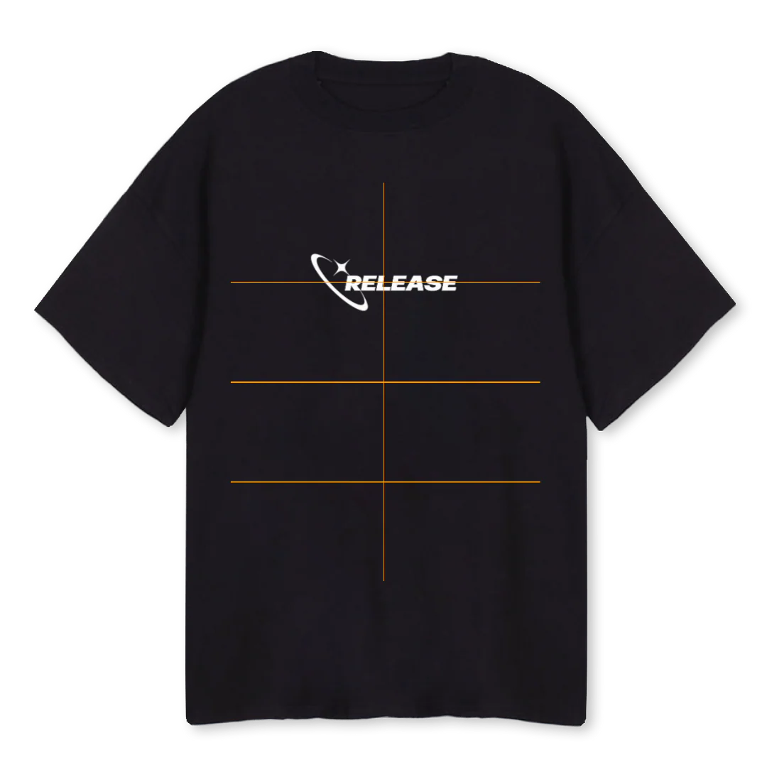 MOTION Black Oversized Tee.