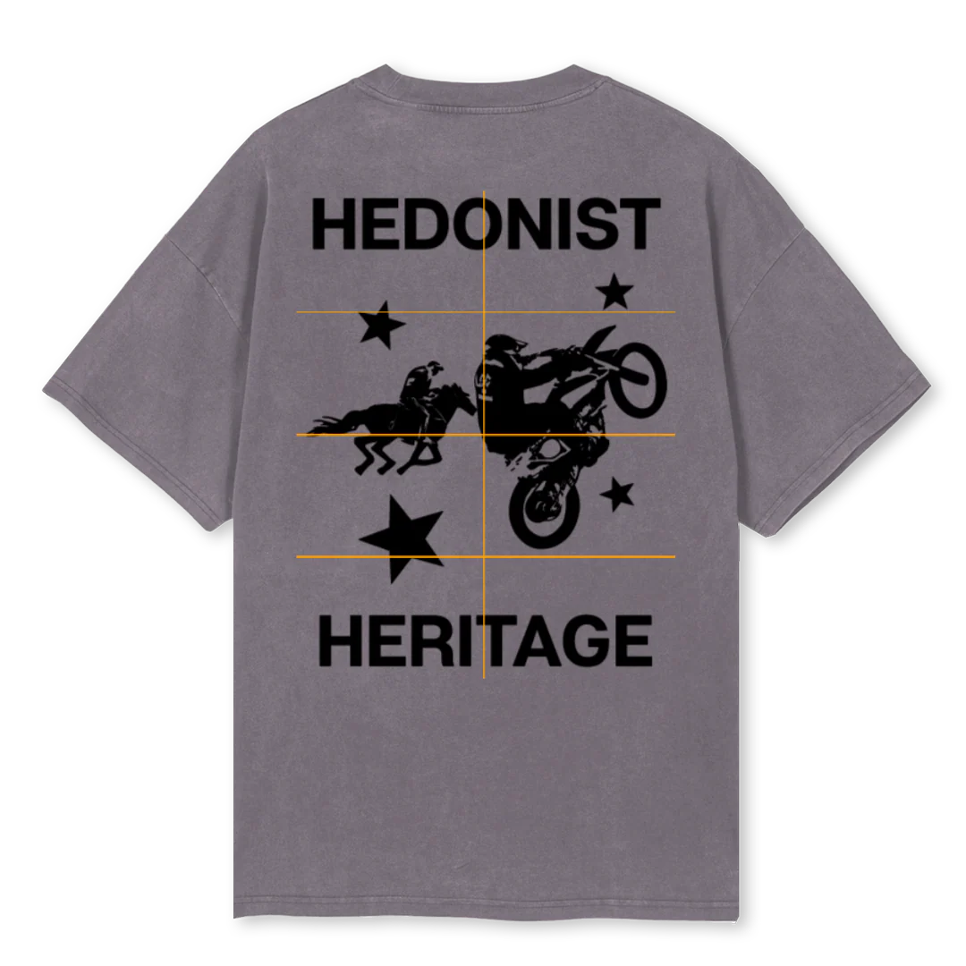MOTORBIKE Pigment Grey Oversized Tee. - Image 2
