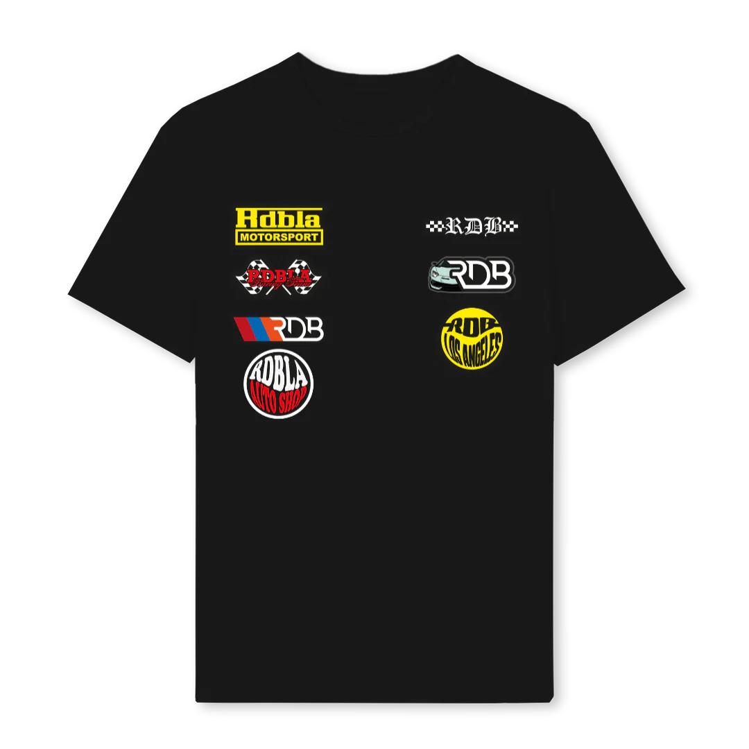 MOTORSPORT V Black Regular Tee.
