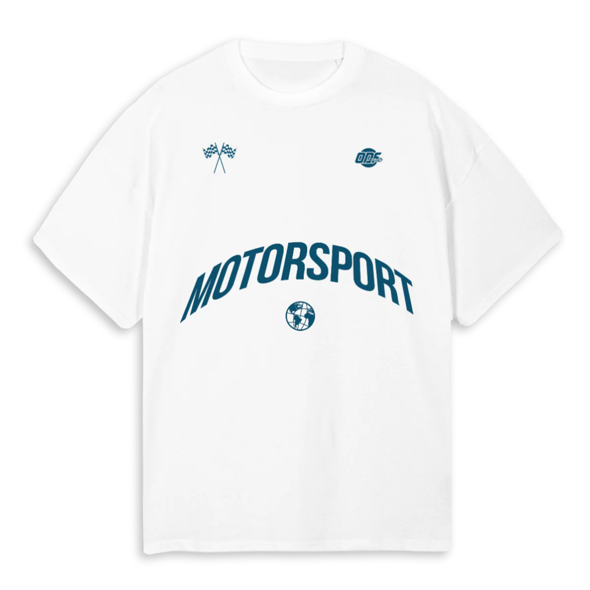 MOTORSPORT White Oversized Tee.
