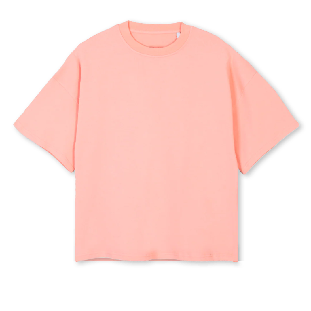 MOTOXCHANGE DROP Pink Clay Oversized Boxy Tee.