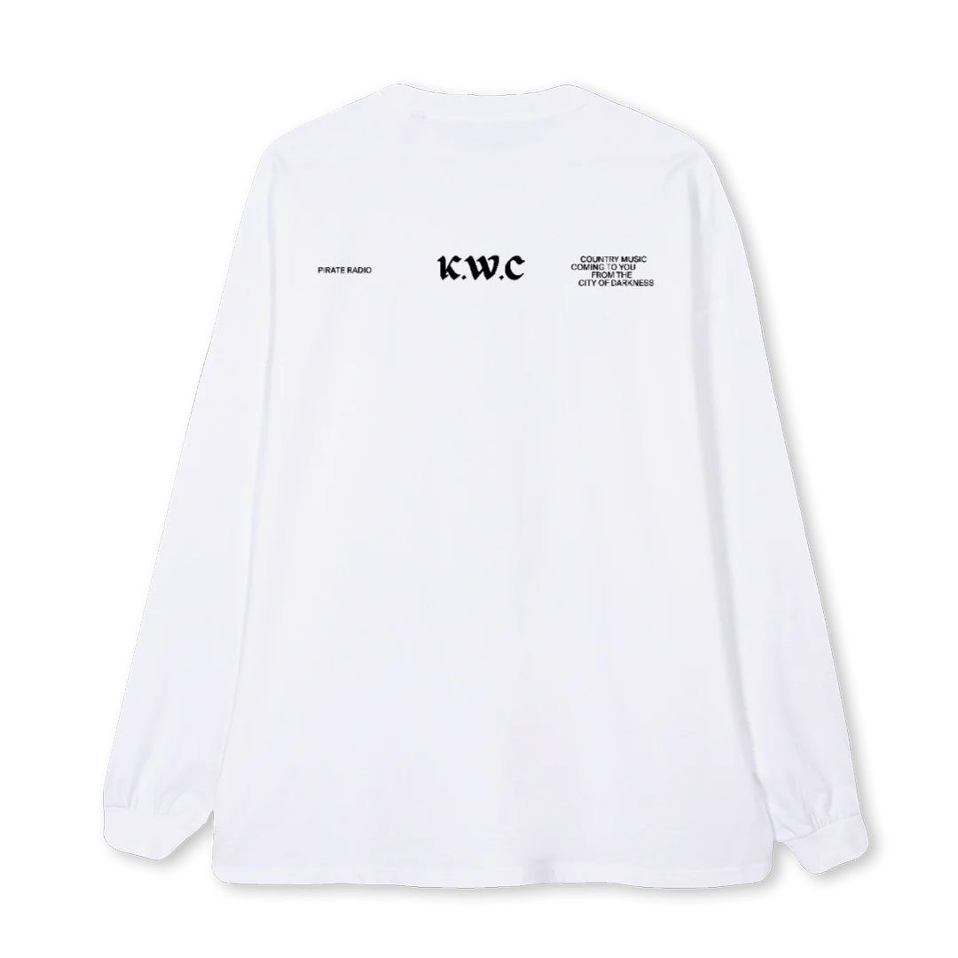 MOWONGGOON White Oversized LS Tee. - Image 2