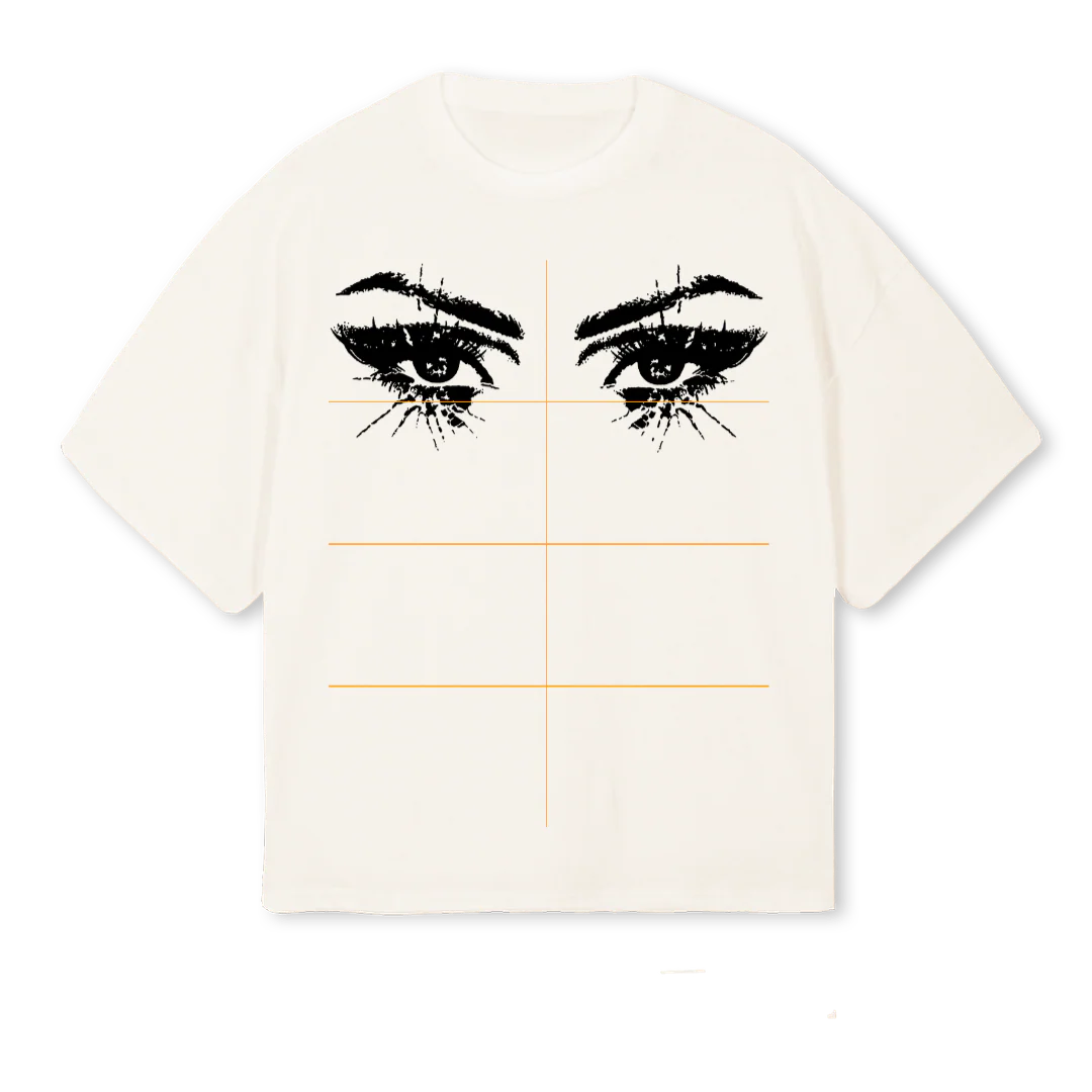 MOXIEOSEYES Vintage White Oversized Boxy Tee.