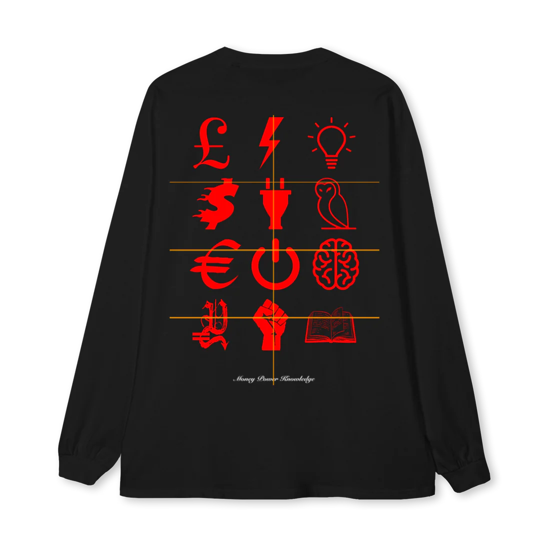 MPKXMOSHPIT  Black Oversized LS Tee. - Image 2