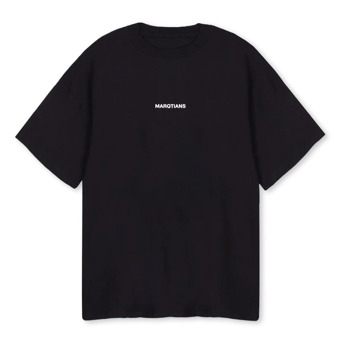 MQ_B Black Oversized Tee.