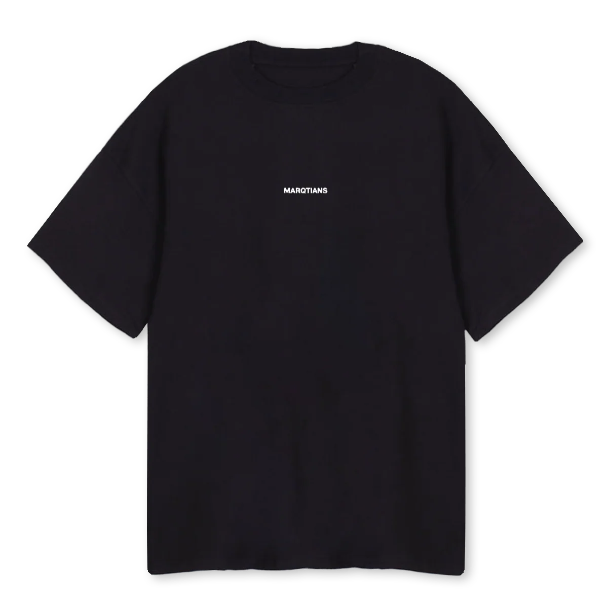 MQTÑ Black Oversized Tee.