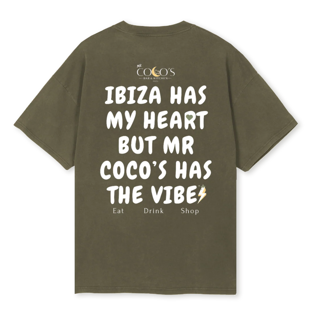 MR COCOS Vintage Olive Oversized Tee. - Image 2