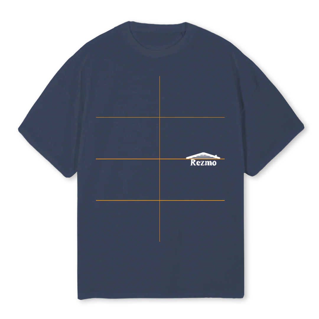 MRC Navy Blue Oversized Tee.