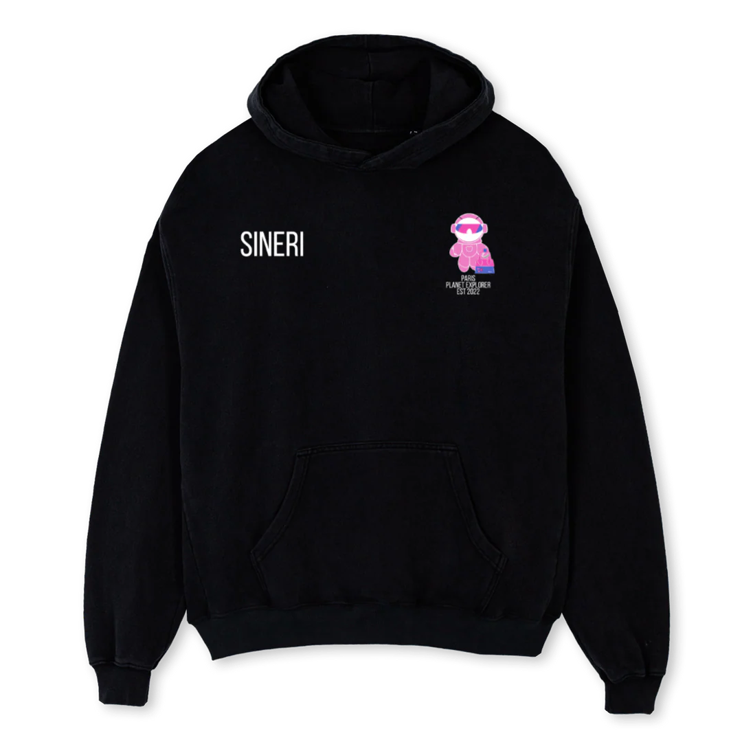 MRSBOUGIE Black Oversized Hoodie.