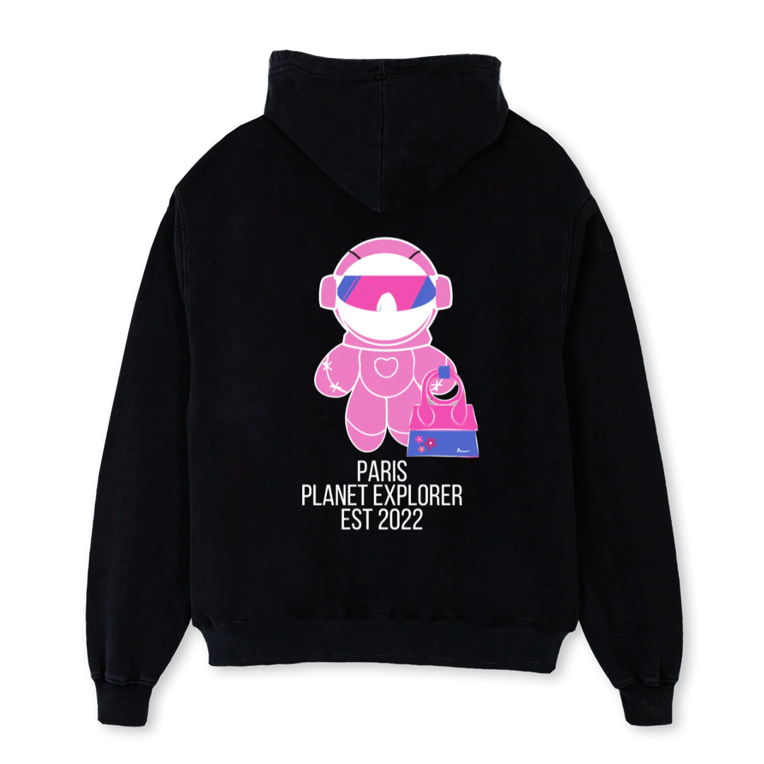 MRSBOUGIE Black Oversized Hoodie. - Image 2
