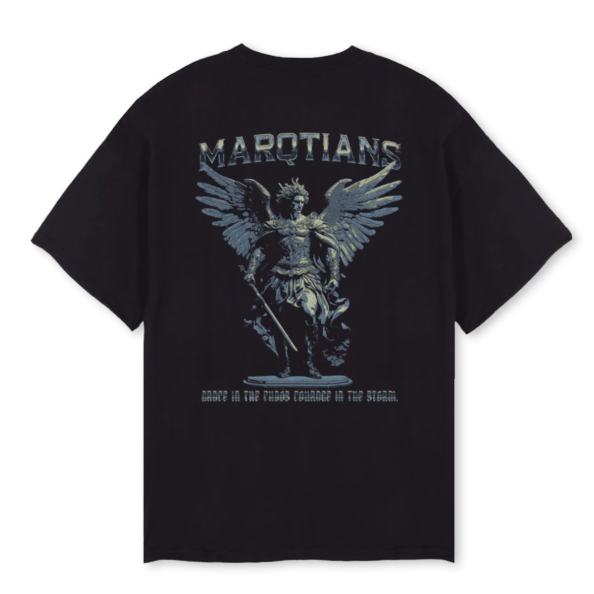 MS Black Oversized Tee. - Image 2