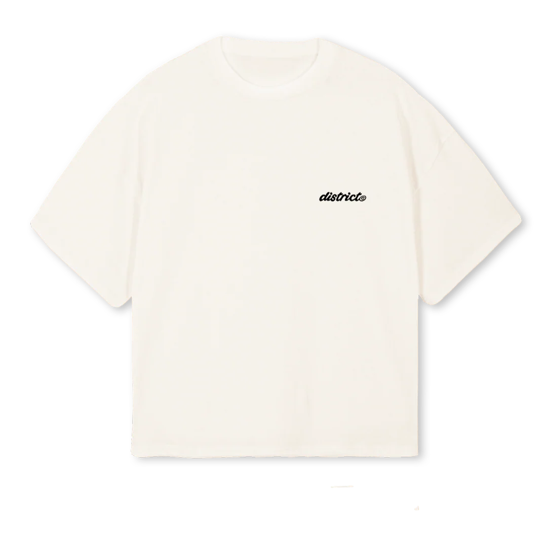 PRIMARYLOGOTEE_VW Vintage White Oversized Boxy Tee