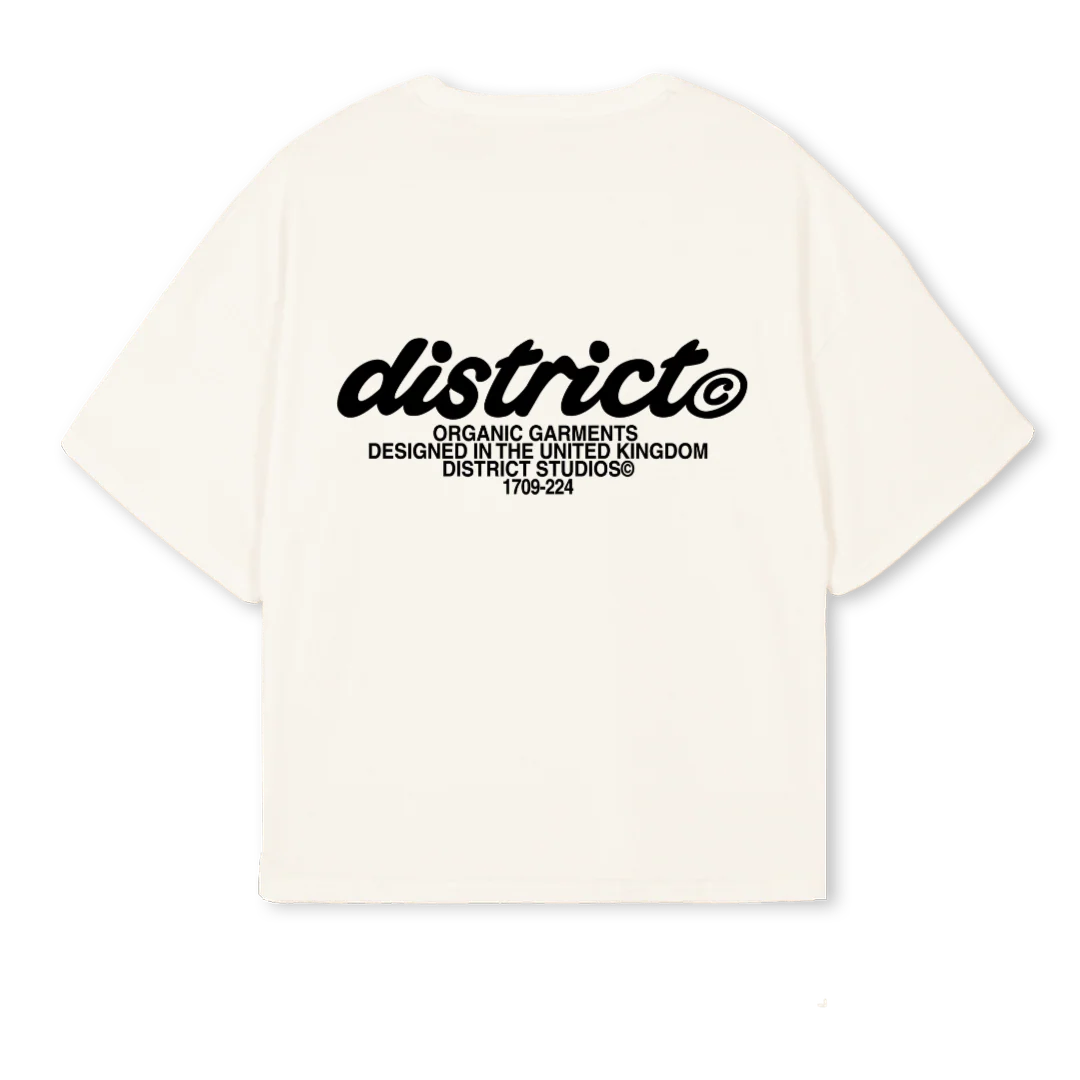 PRIMARYLOGOTEE_VW Vintage White Oversized Boxy Tee - Image 2