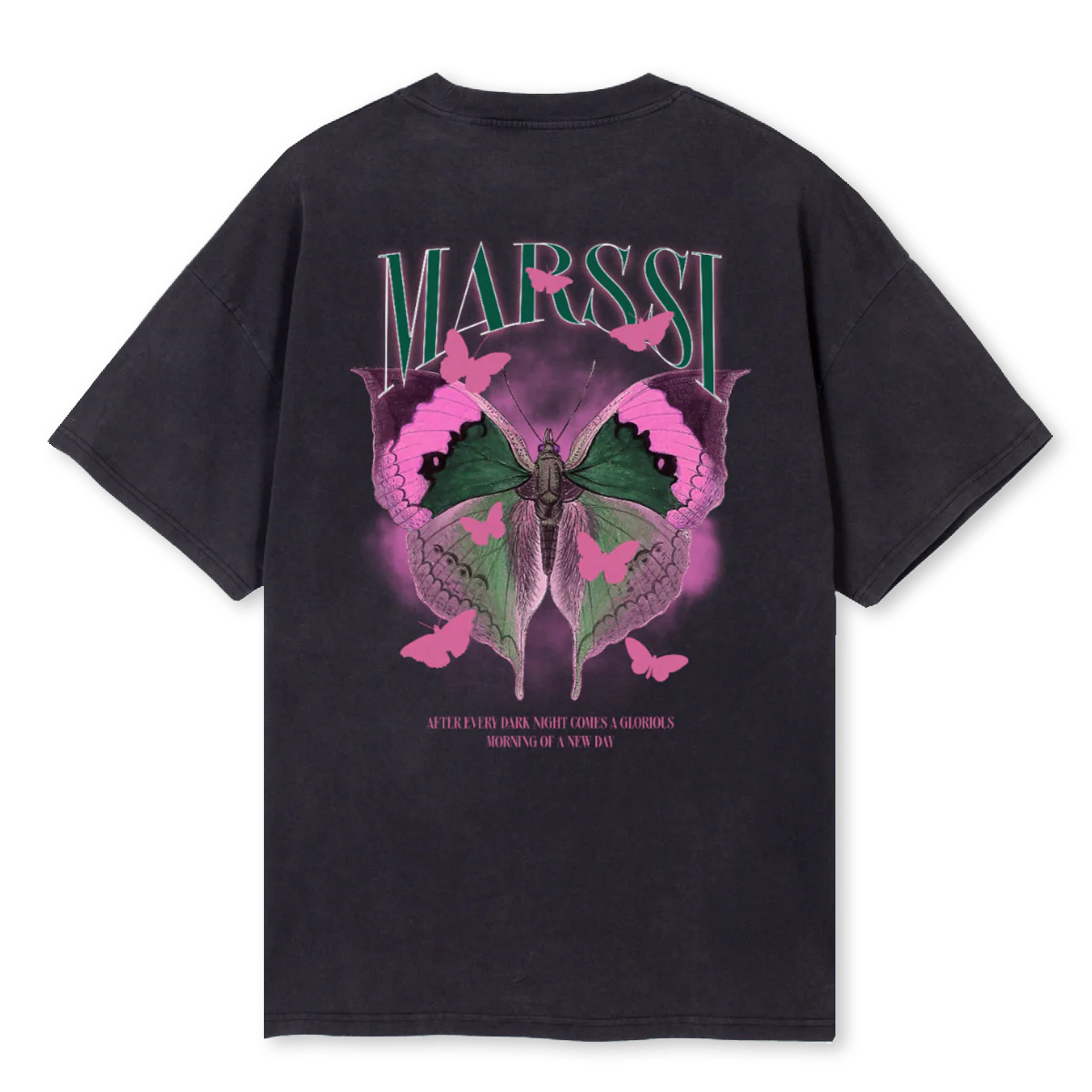 MSBUTTERFLY Vintage Black Oversized Tee. - Image 2