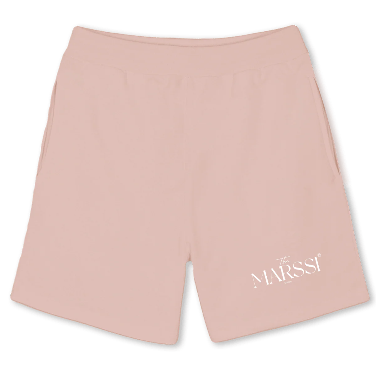 MSEMPIRE Pink Clay Relaxed Sweatshorts.