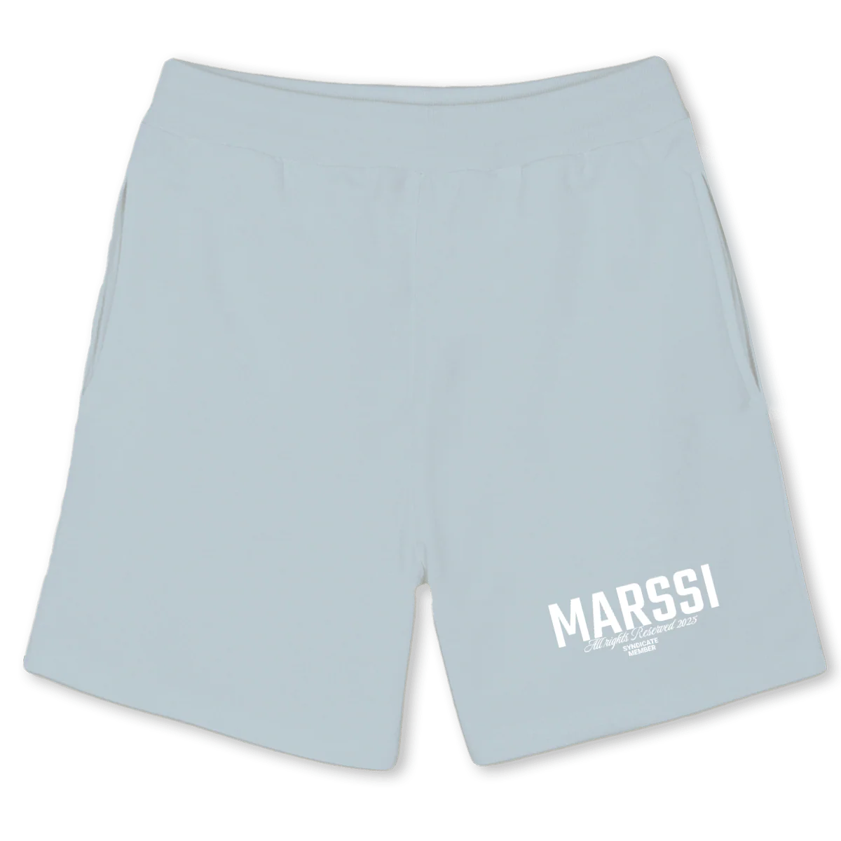 MSLOGOBLUE Cold Blue Relaxed Sweatshorts.