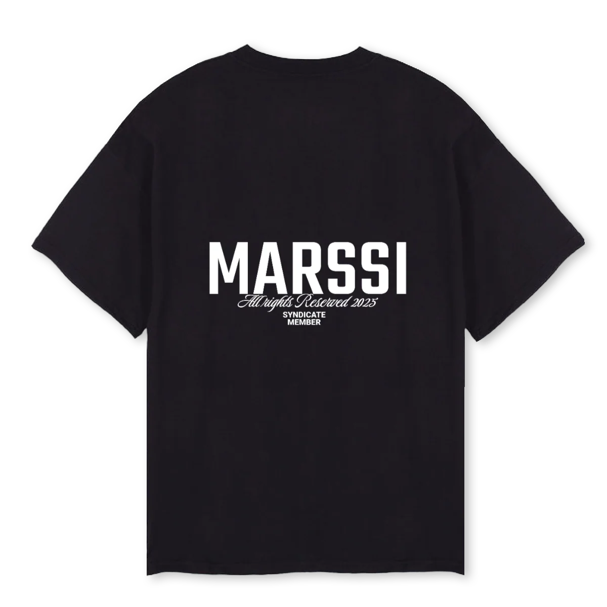 MSLOGOSINDICATE Black Oversized Tee. - Image 2