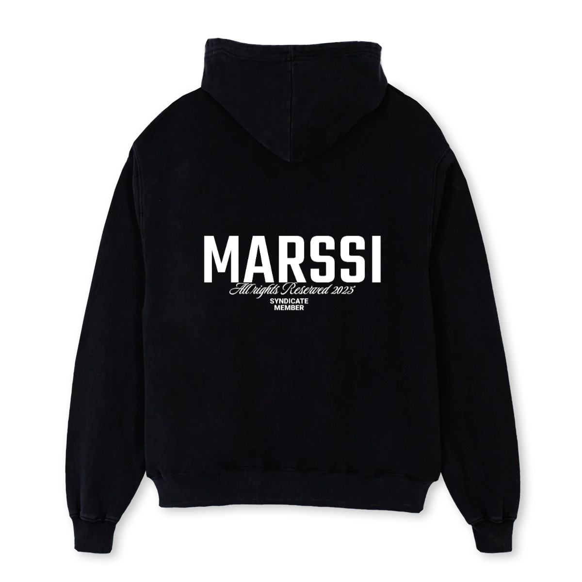 MSLOGOSINDICATEHOODI Black Oversized Hoodie. - Image 2