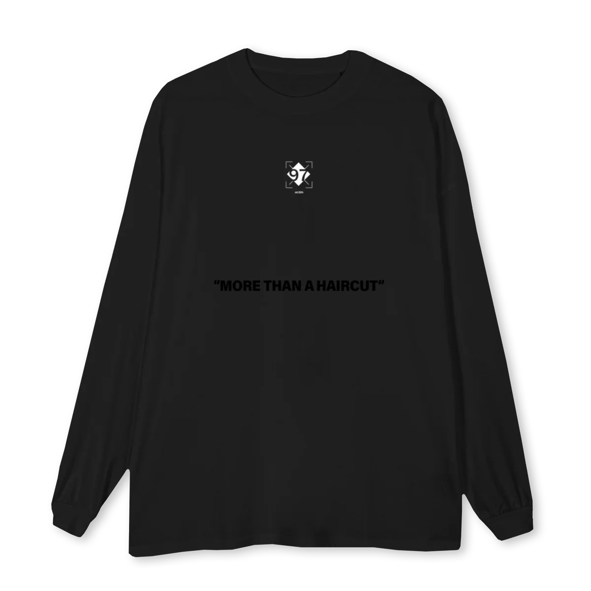 MTAH Black Oversized LS Tee.