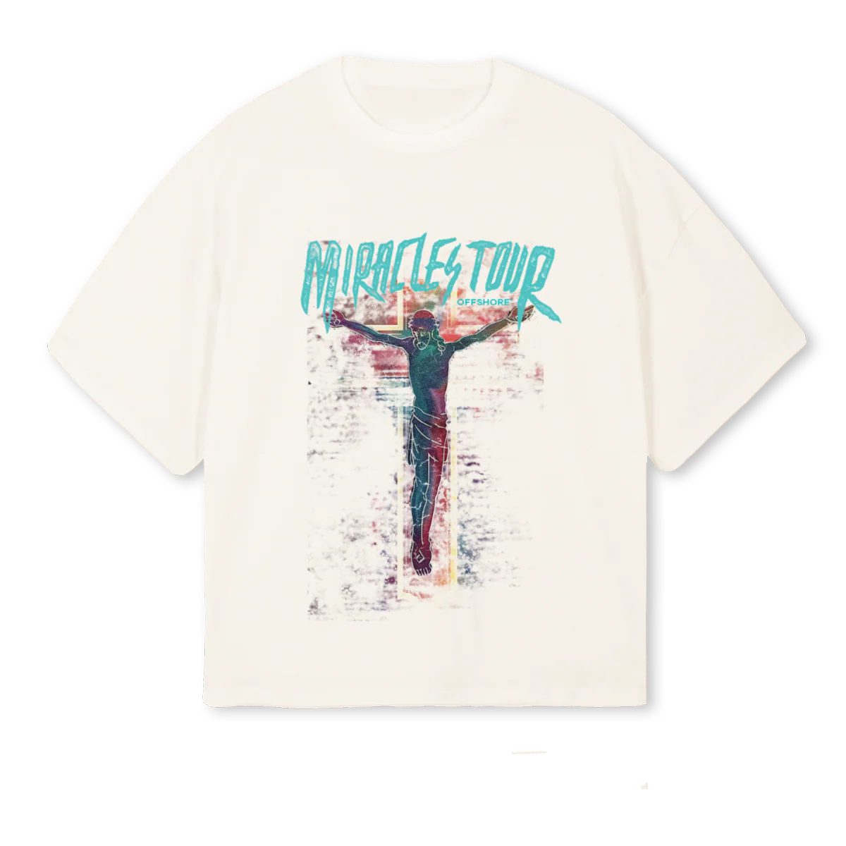 MTWHITE Vintage White Oversized Boxy Tee.